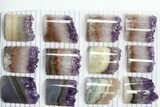 Lot: Amethyst Half Cylinder (For Pendants) - Pieces #83419-1